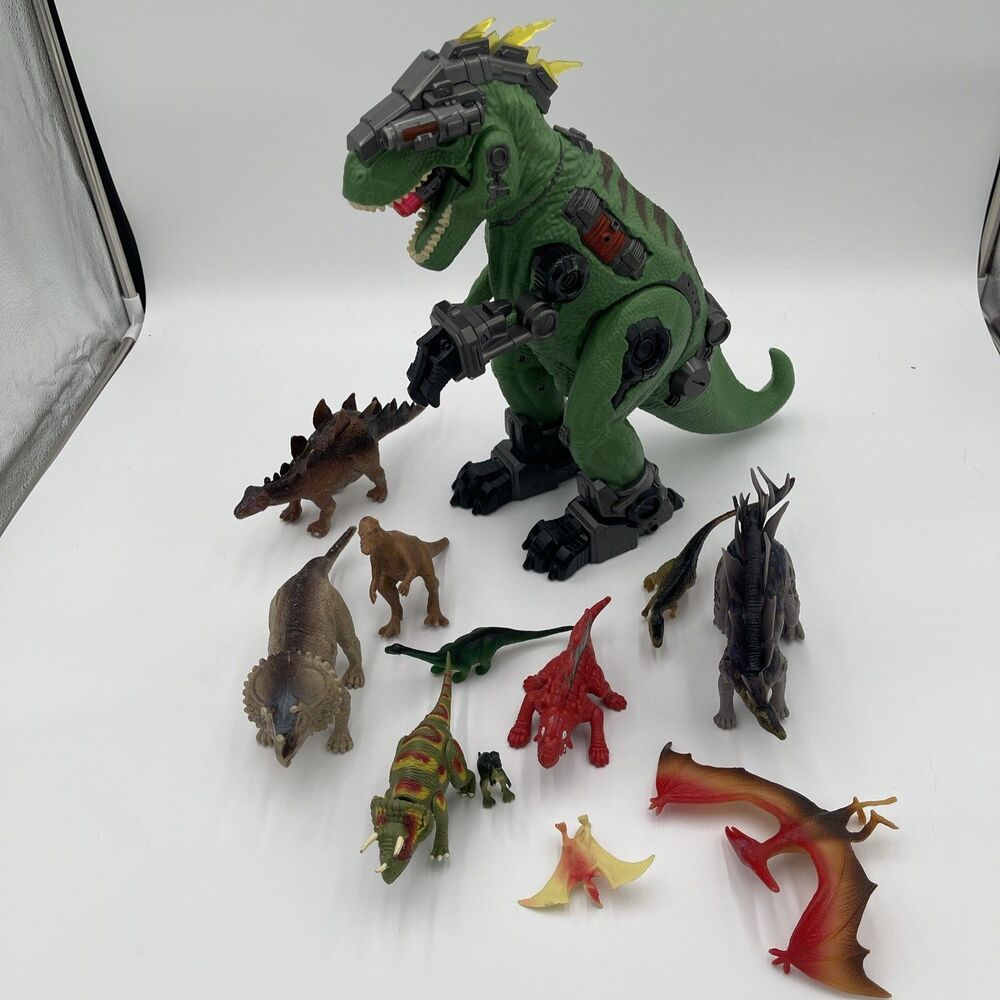 Dinosaur Varied LOT Of 12 figures unbranded toys. All Types Different Sizes